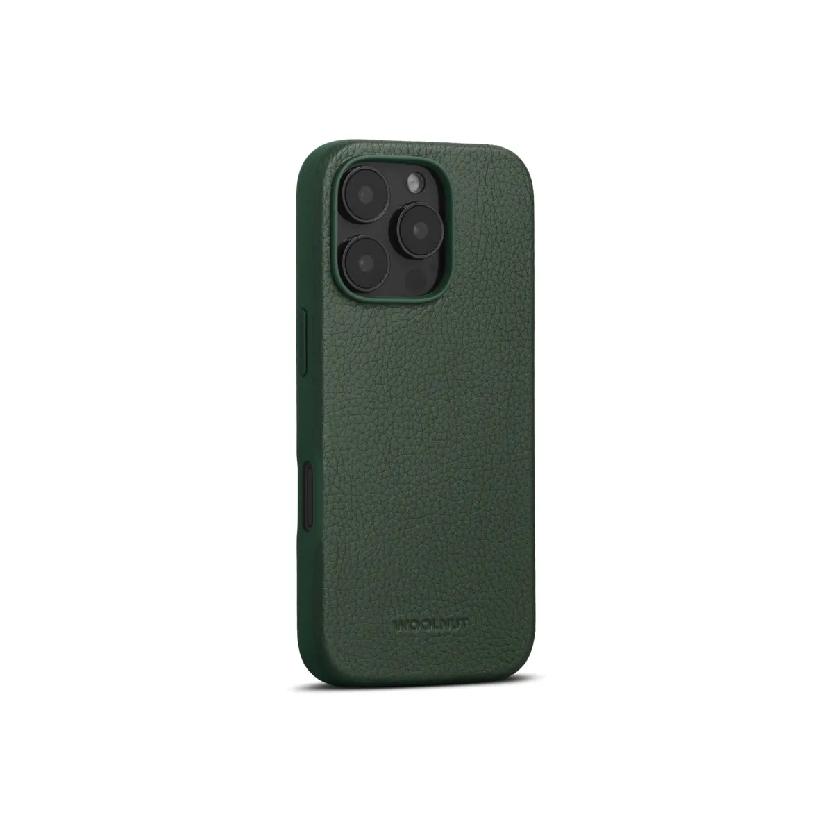 Woolnut kožna maska za iPhone 16 Pro - zelena — Woolnut kožna maska za iPhone 16 Pro - zelena