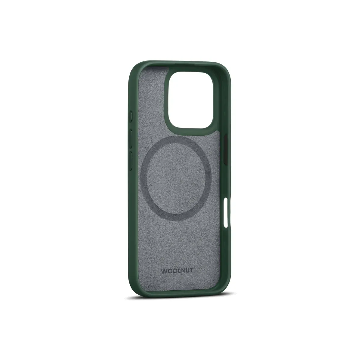 Woolnut kožna maska za iPhone 16 Pro - zelena — Woolnut kožna maska za iPhone 16 Pro - zelena