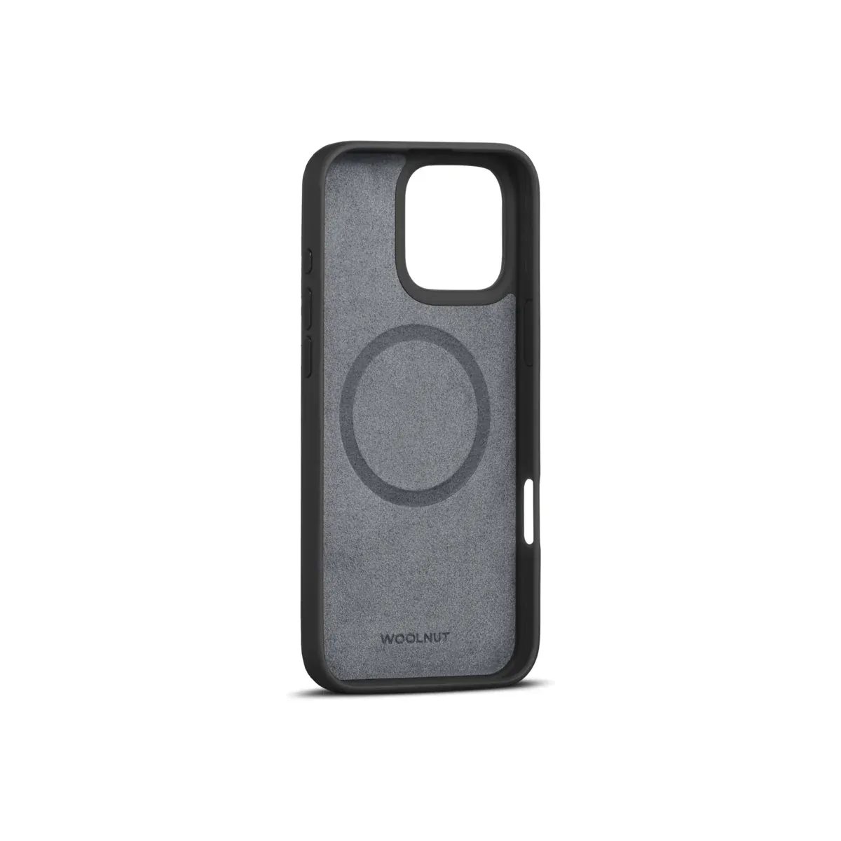 Woolnut kožna maska za iPhone 16 Pro Max - crna — Woolnut kožna maska za iPhone 16 Pro Max - crna
