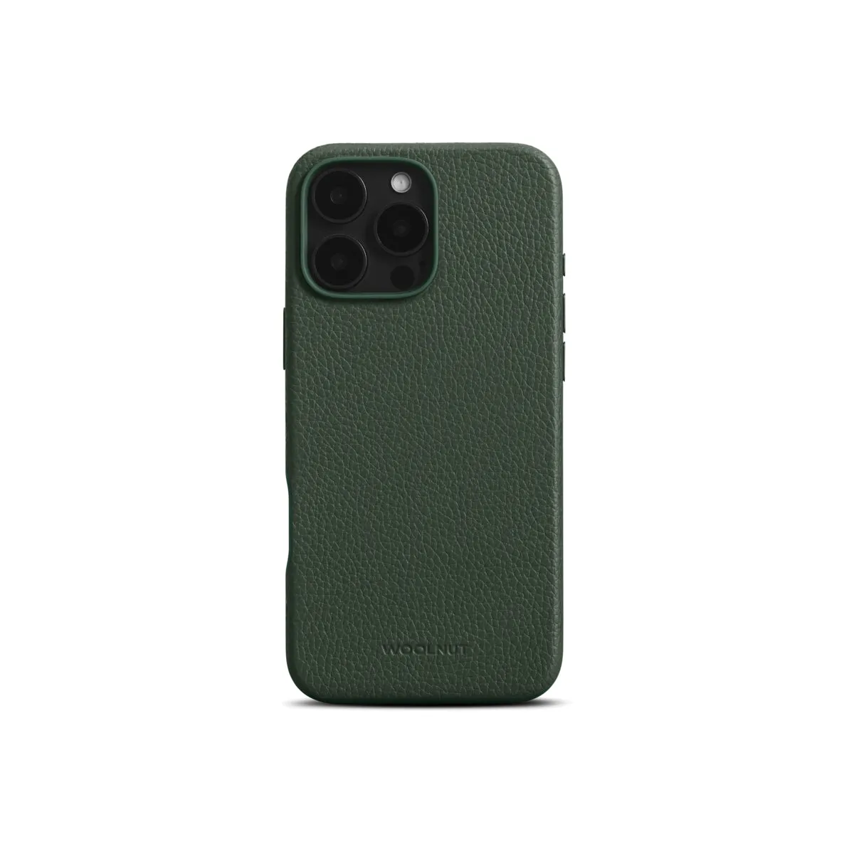 Woolnut kožna maska za iPhone 16 Pro Max - zelena — Woolnut kožna maska za iPhone 16 Pro Max - zelena