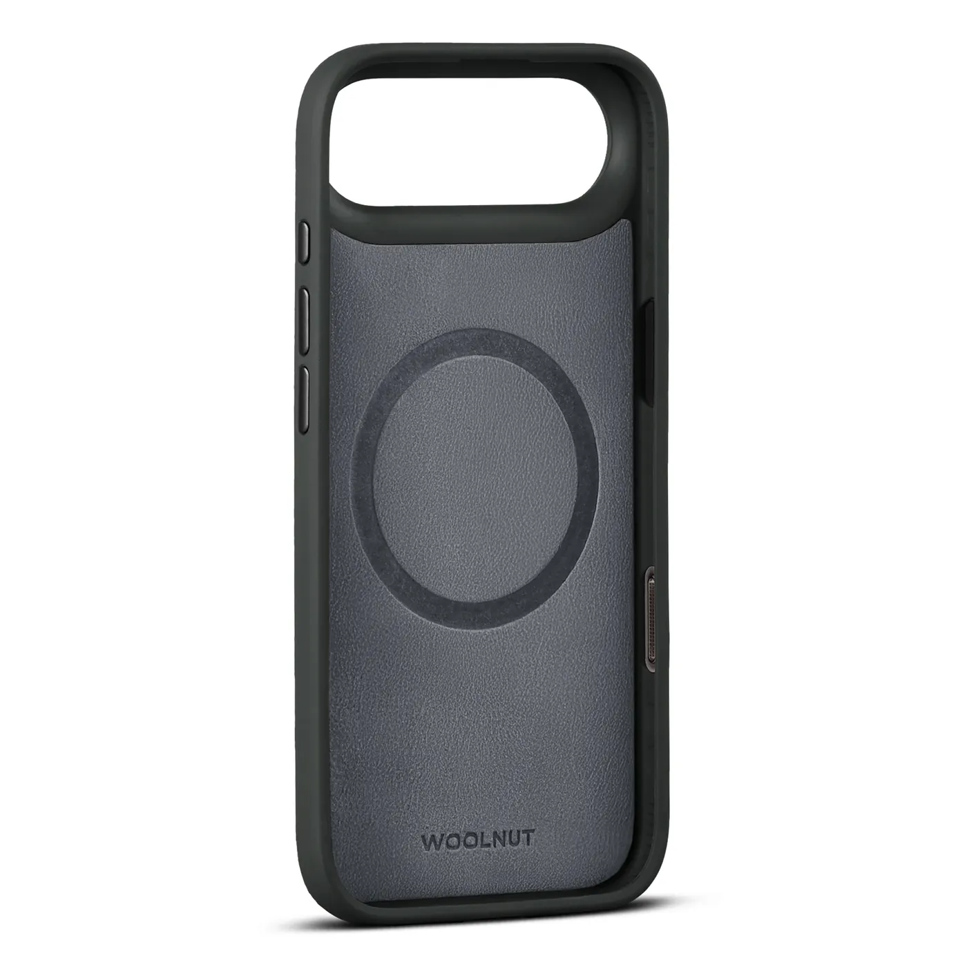 Woolnut kožna maska za iPhone 17 Air - crna — Woolnut kožna maska za iPhone 17 Air - crna
