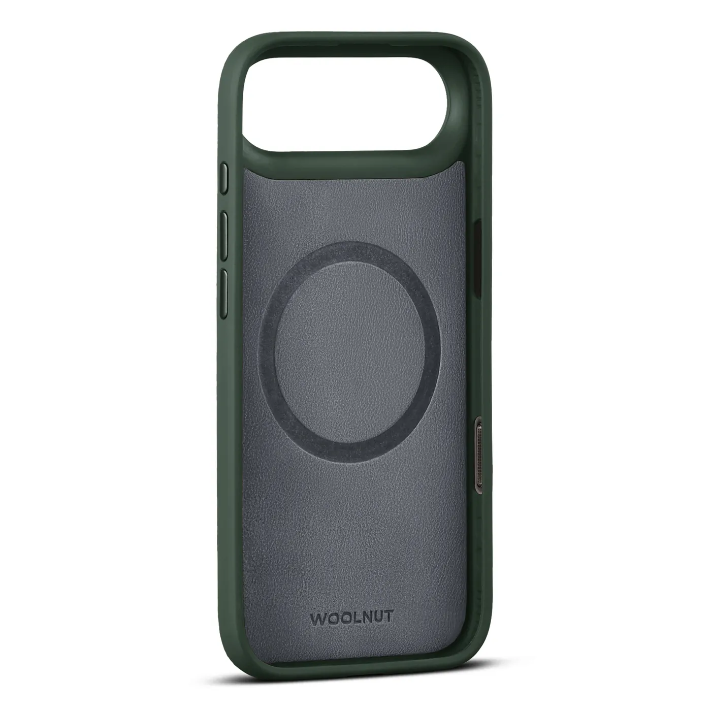 Woolnut kožna maska za iPhone 17 Air - zelena — Woolnut kožna maska za iPhone 17 Air - zelena