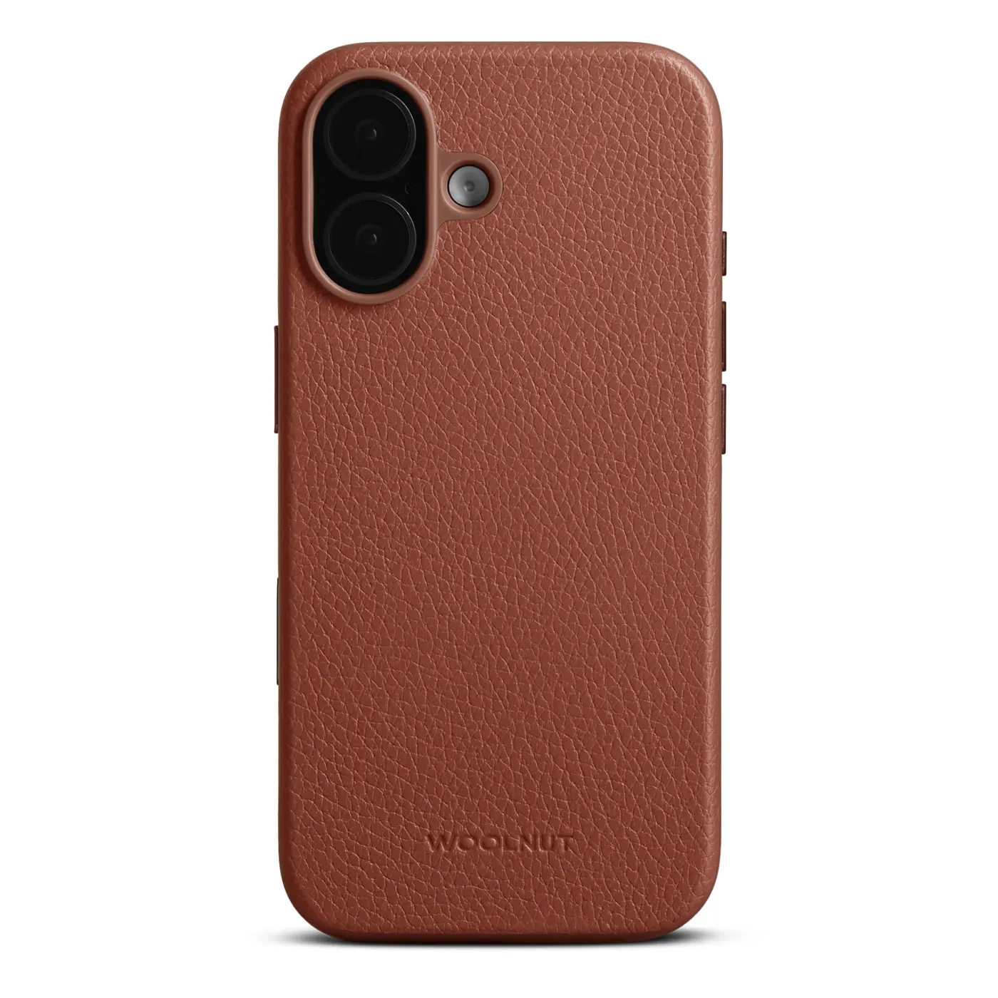 Woolnut kožna maska za iPhone 17 - konjak — Woolnut kožna maska za iPhone 17 - konjak