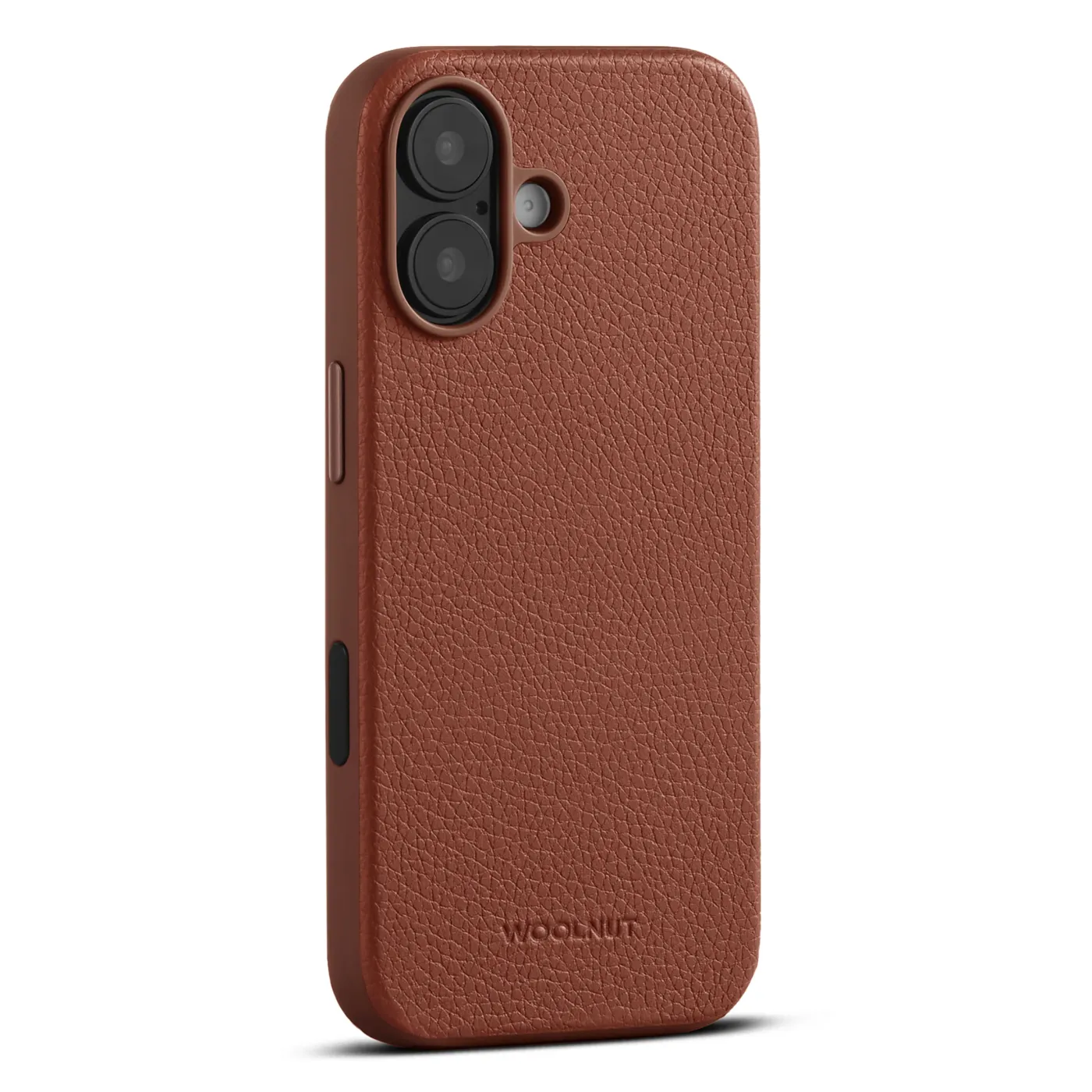 Woolnut kožna maska za iPhone 17 - konjak — Woolnut kožna maska za iPhone 17 - konjak