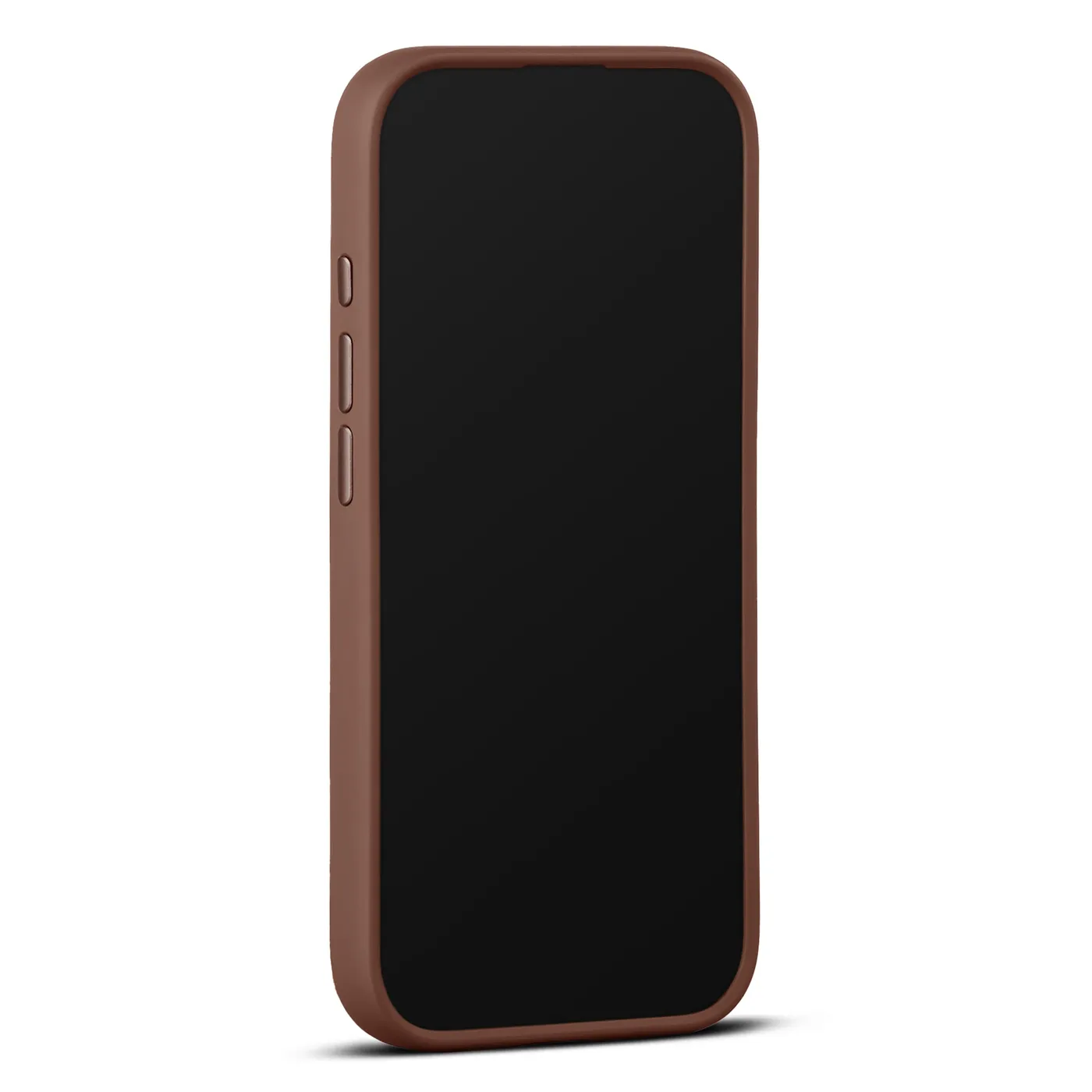Woolnut kožna maska za iPhone 17 - konjak — Woolnut kožna maska za iPhone 17 - konjak