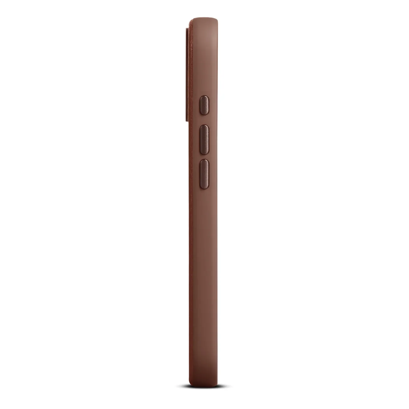 Woolnut kožna maska za iPhone 17 - konjak — Woolnut kožna maska za iPhone 17 - konjak