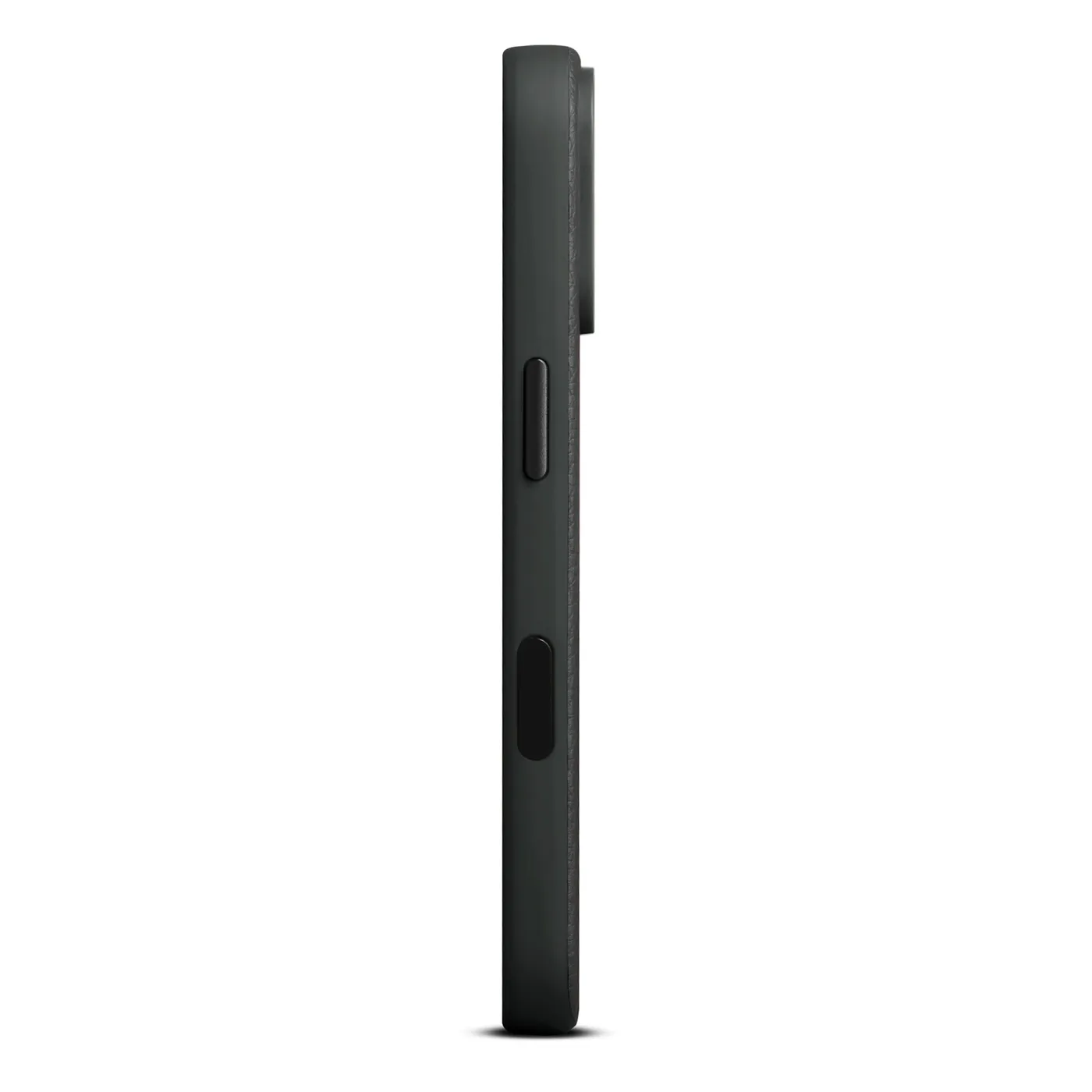 Woolnut kožna maska za iPhone 17 Pro - crna — Woolnut kožna maska za iPhone 17 Pro - crna