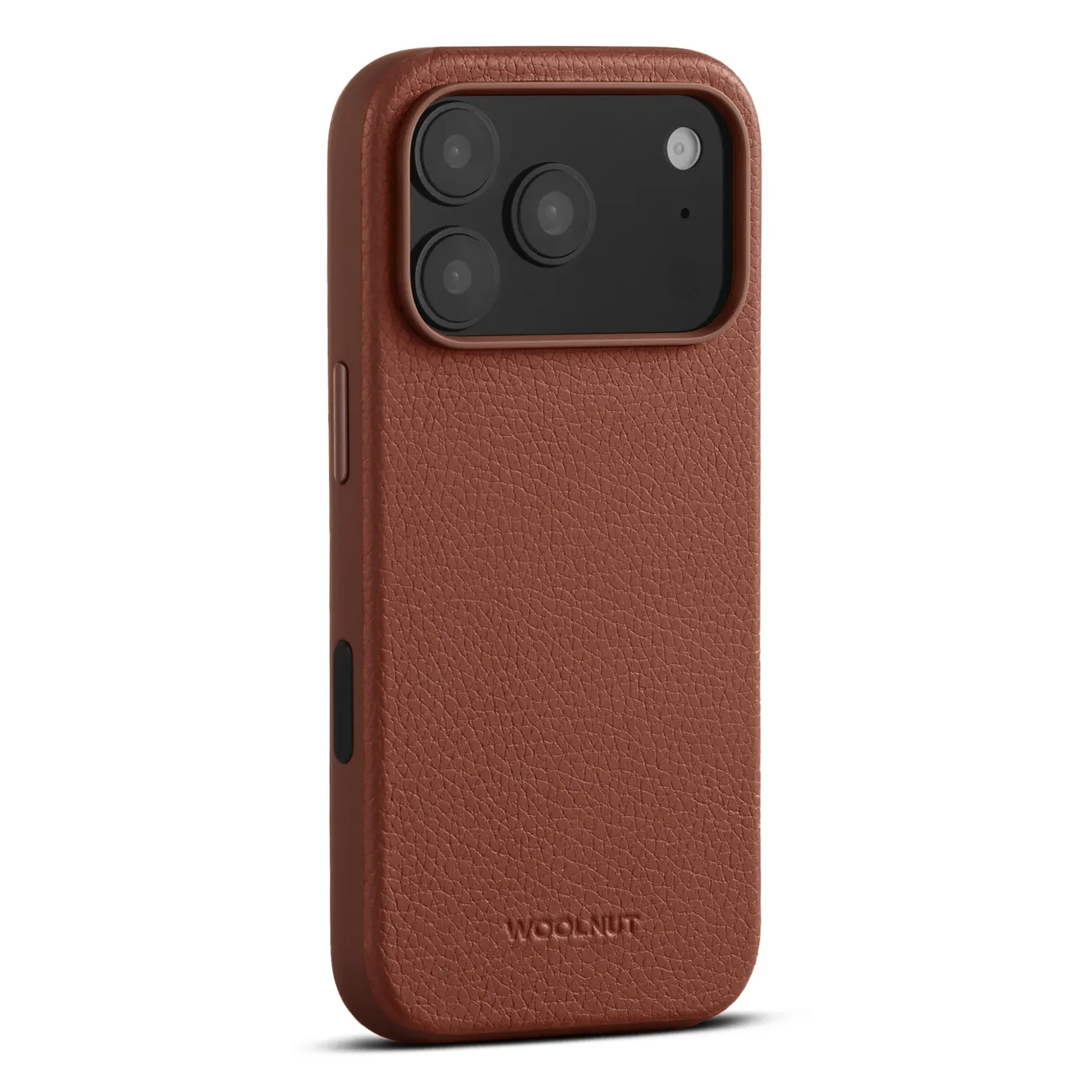 Woolnut kožna maska za iPhone 17 Pro - konjak — Woolnut kožna maska za iPhone 17 Pro - konjak