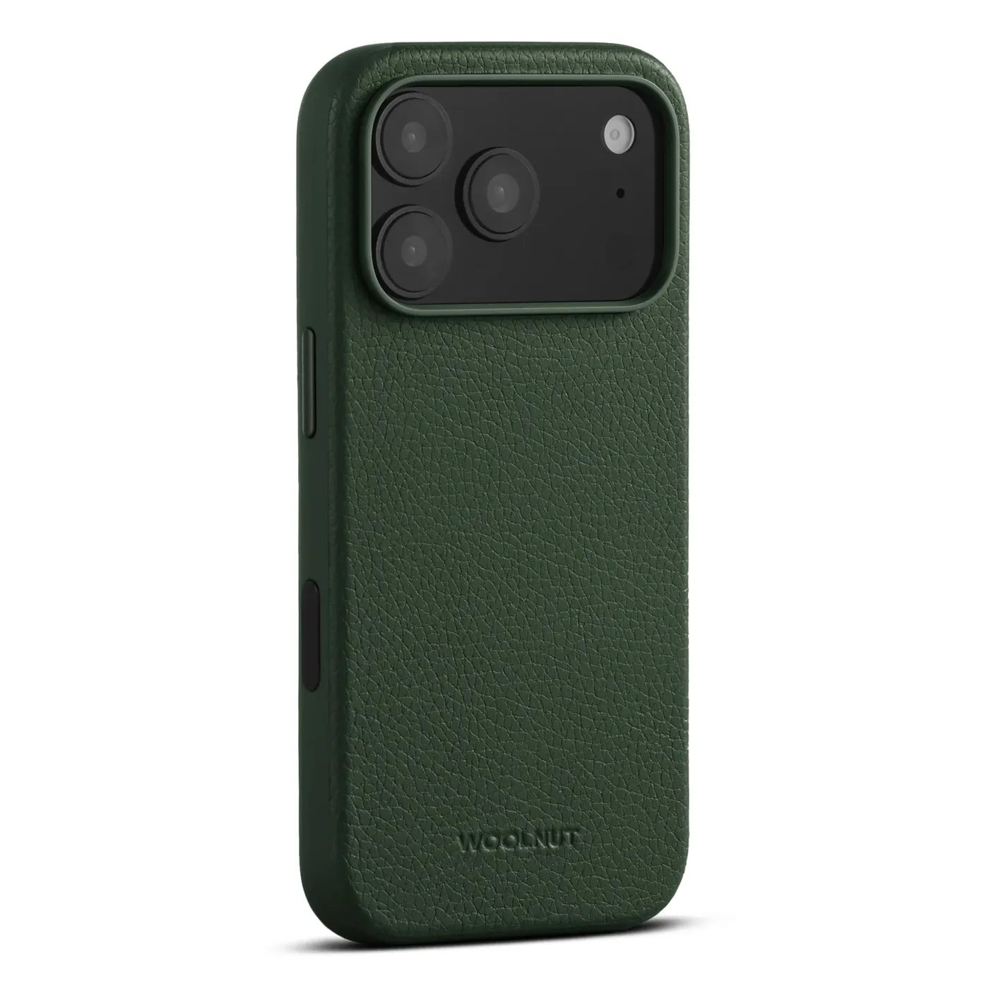 Woolnut kožna maska za iPhone 17 Pro - zelena — Woolnut kožna maska za iPhone 17 Pro - zelena