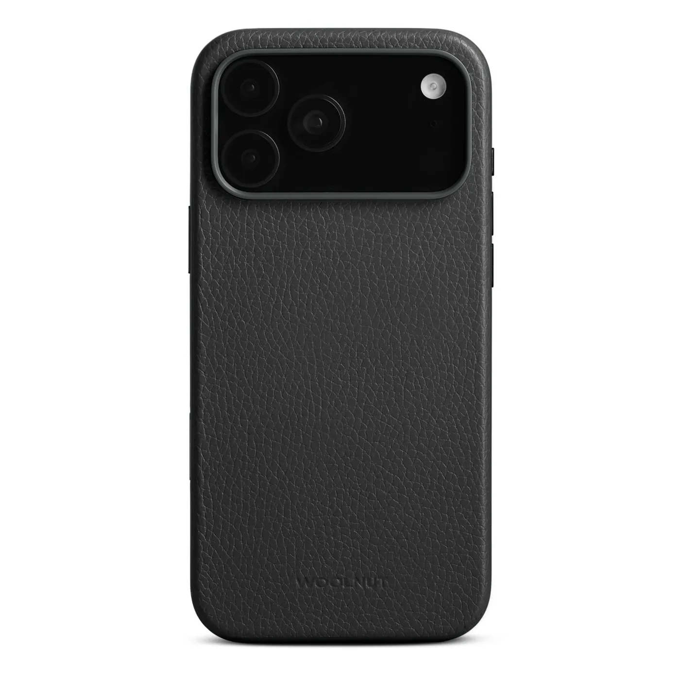 Woolnut kožna maska za iPhone 17 Pro Max - crna — Woolnut kožna maska za iPhone 17 Pro Max - crna