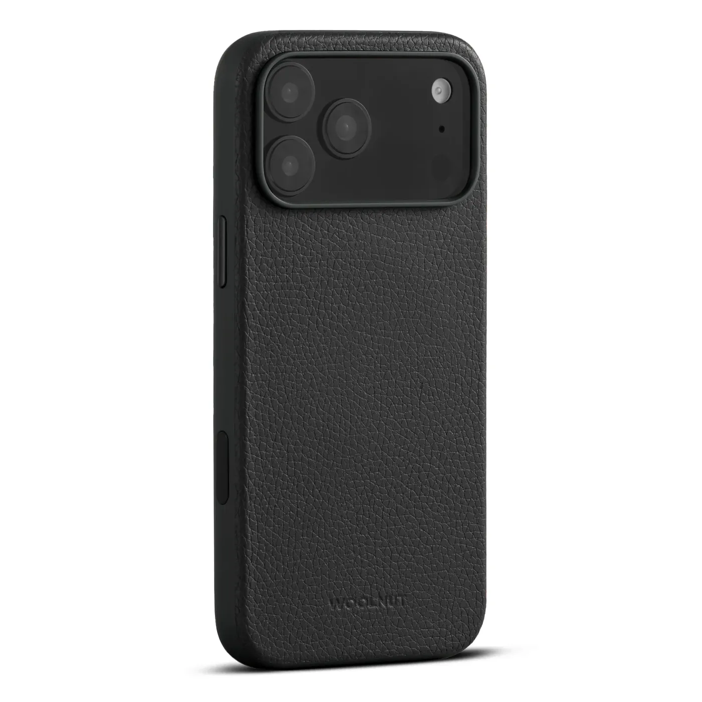 Woolnut kožna maska za iPhone 17 Pro Max - crna — Woolnut kožna maska za iPhone 17 Pro Max - crna