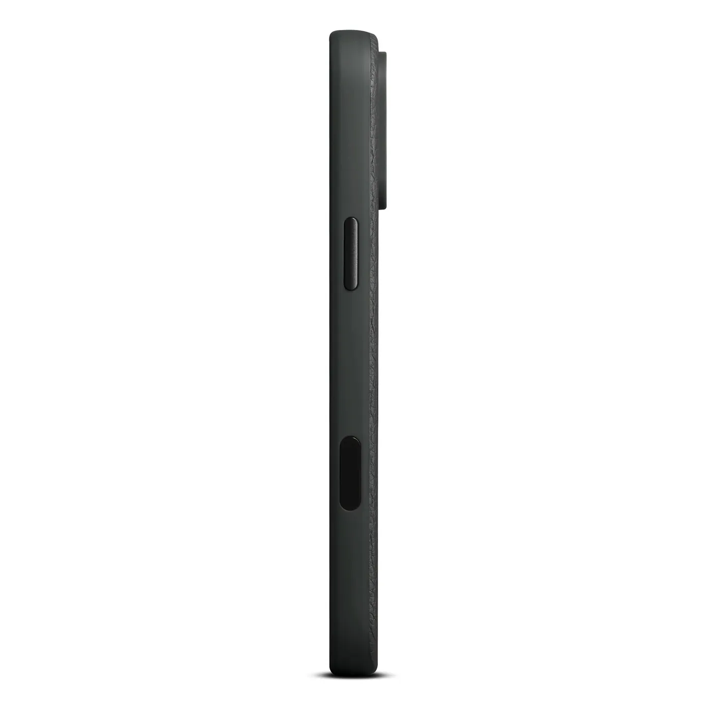 Woolnut kožna maska za iPhone 17 Pro Max - crna — Woolnut kožna maska za iPhone 17 Pro Max - crna