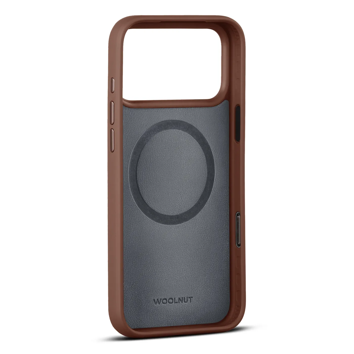 Woolnut kožna maska za iPhone 17 Pro Max - konjak — Woolnut kožna maska za iPhone 17 Pro Max - konjak