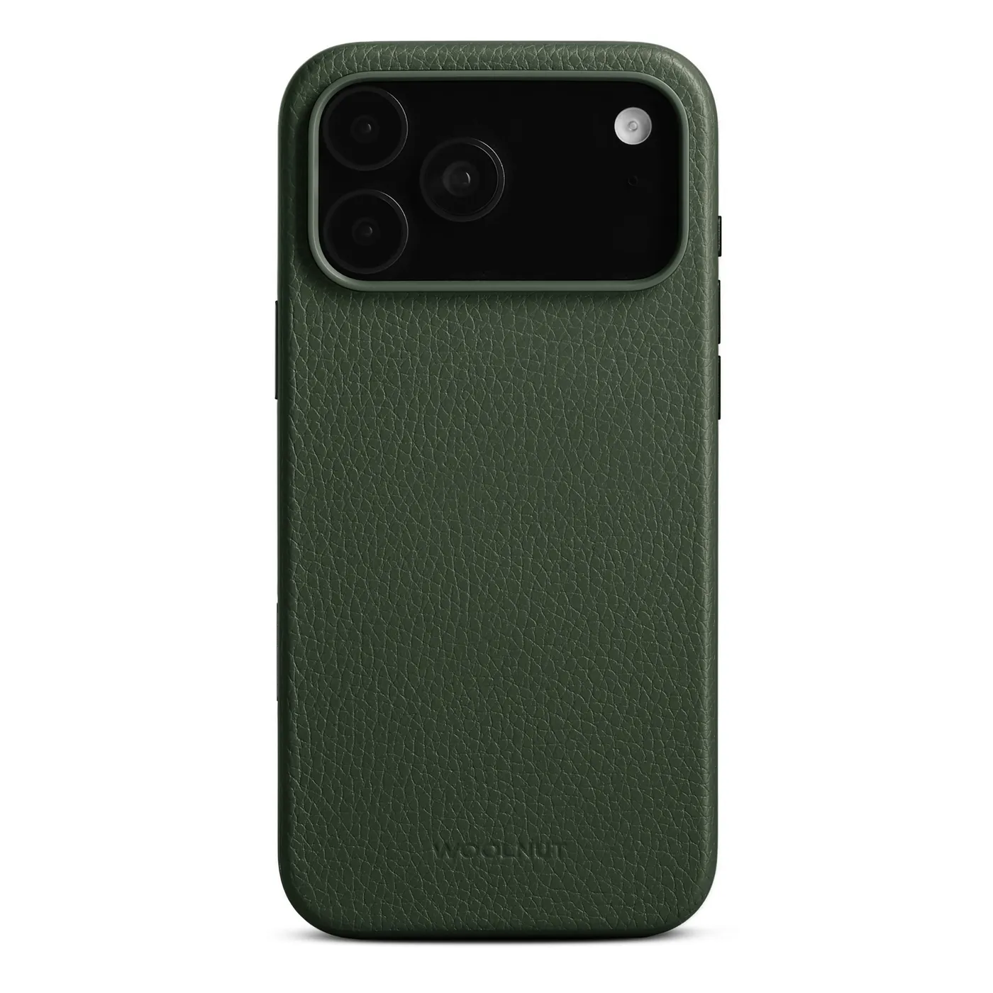Woolnut kožna maska za iPhone 17 Pro Max - zelena — Woolnut kožna maska za iPhone 17 Pro Max - zelena