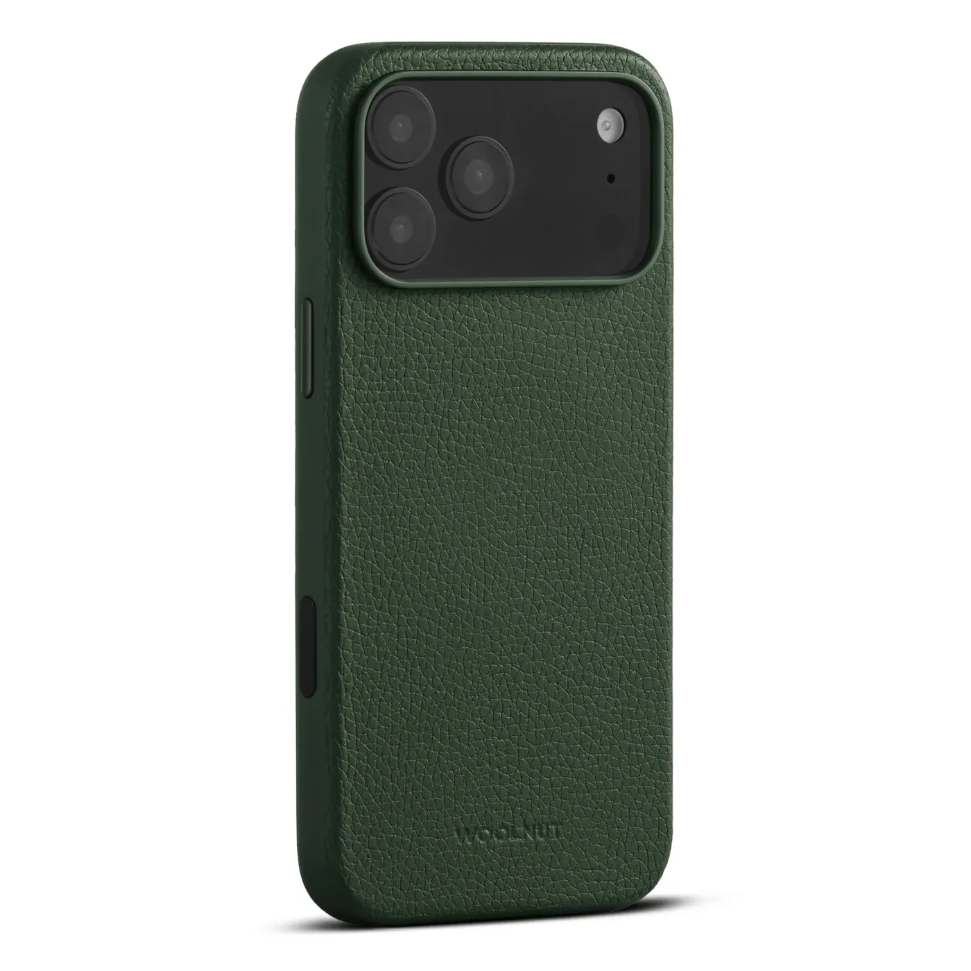 Woolnut kožna maska za iPhone 17 Pro Max - zelena — Woolnut kožna maska za iPhone 17 Pro Max - zelena