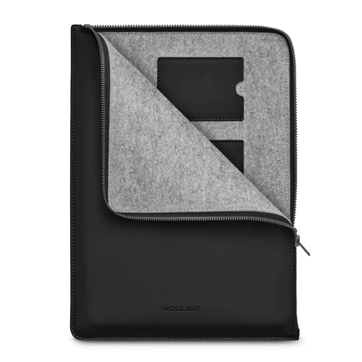WOOLNUT presvučena futrola za MacBook Pro 16" - crna — WOOLNUT presvučena futrola za MacBook Pro 16" - crna