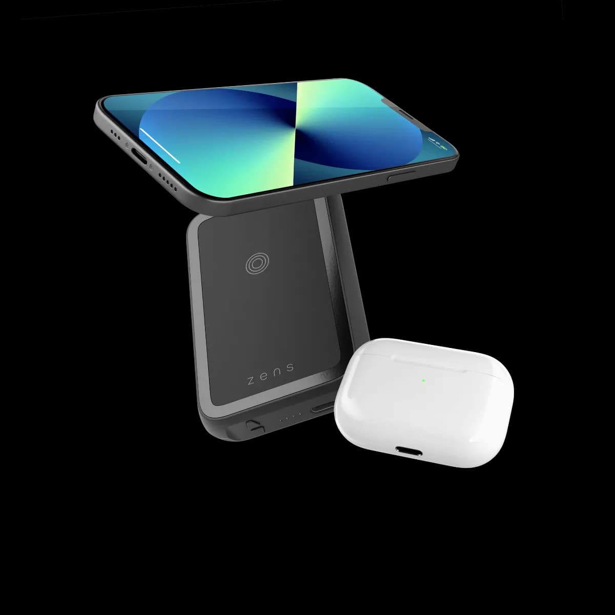ZENS magnetna dvostruka power banka (s postoljem) - MagSafe kompatibilna — ZENS magnetna dvostruka power banka (s postoljem) - MagSafe kompatibilna