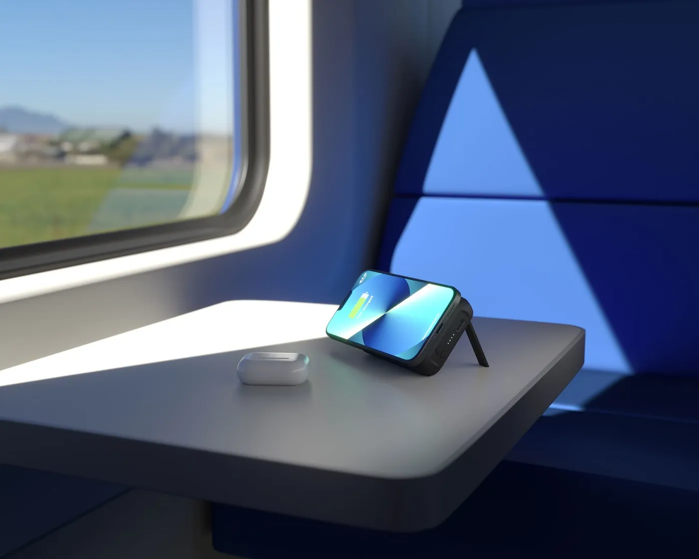 ZENS magnetna dvostruka power banka (s postoljem) - MagSafe kompatibilna — ZENS magnetna dvostruka power banka (s postoljem) - MagSafe kompatibilna