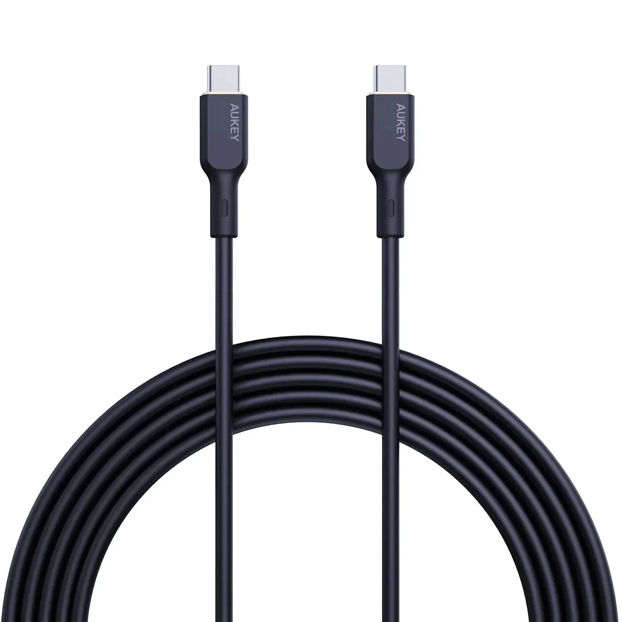 AUKEY Circlet Blink 100W Silicone USB-C to USB-C Cable 1.8m - Crni — AUKEY Circlet Blink 100W Silicone USB-C to USB-C Cable 1.8m - Crni