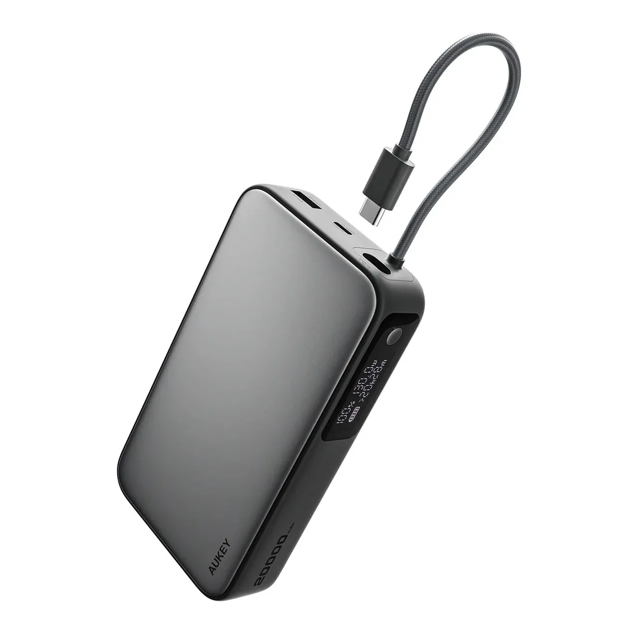 AUKEY Spark Sling 20000 Compact Fast Charging Power Bank s ugrađenim USB-C kabelom — AUKEY Spark Sling 20000 Compact Fast Charging Power Bank s ugrađenim USB-C kabelom