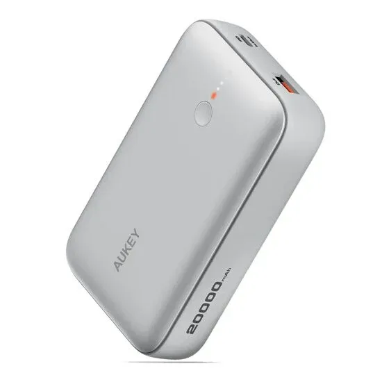 AUKEY Spark Mini 20000mAh Fast Charging Power Bank – Frost White — AUKEY Spark Mini 20000mAh Fast Charging Power Bank – Frost White