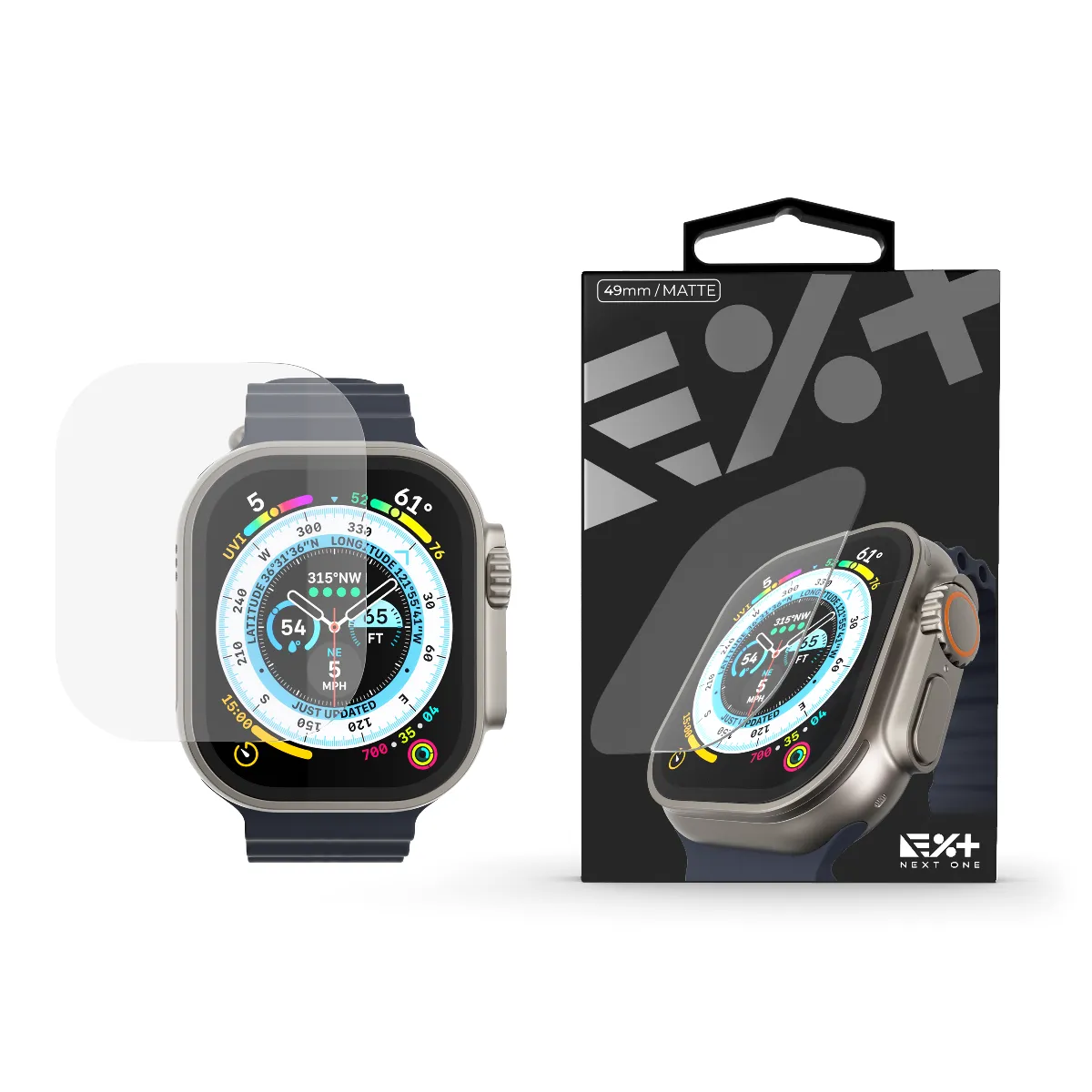Next One zaštita zaslona za Apple Watch Ultra - mat — Next One zaštita zaslona za Apple Watch Ultra - mat