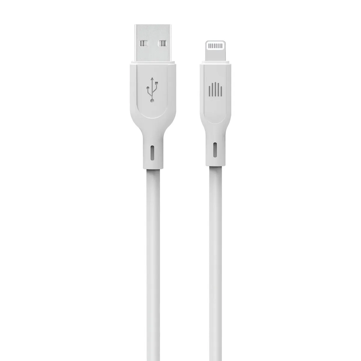 Dviced USB-A na Lightning silikonski kabel (1,25m) - bijeli — Dviced USB-A na Lightning silikonski kabel (1,25m) - bijeli