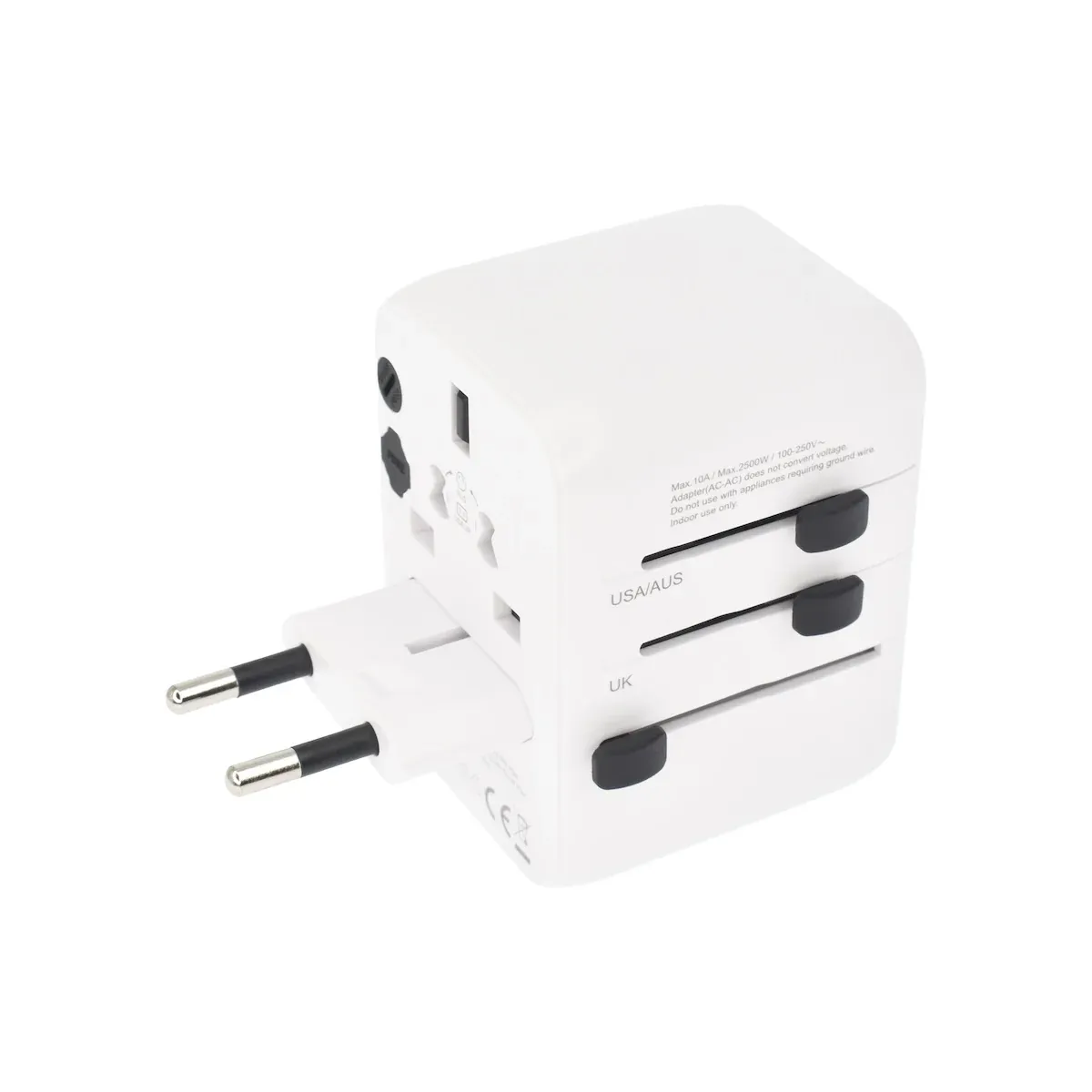 Dviced univerzalni putni adapter 28 W - bijeli — Dviced univerzalni putni adapter 28 W - bijeli