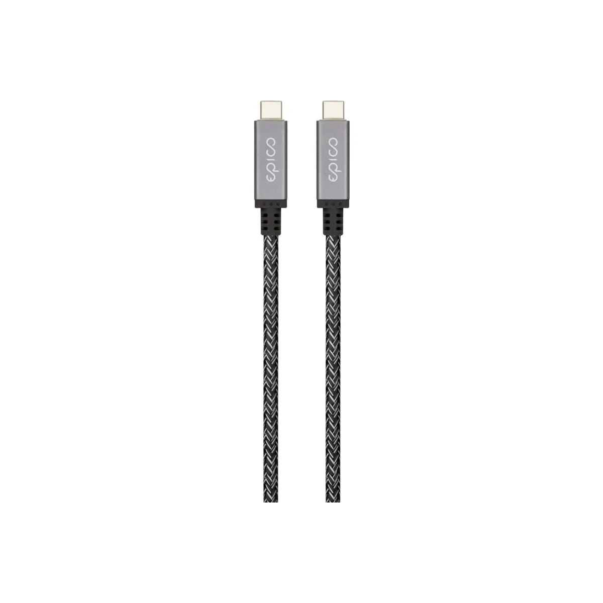 EPICO Thunderbolt 4 Pleteni kabel - svemirski siva — EPICO Thunderbolt 4 Pleteni kabel - svemirski siva