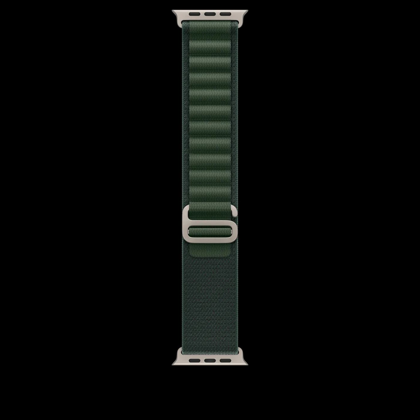 2024 Apple Watch Alpine Loop — Vert foncé · Petit · Naturel