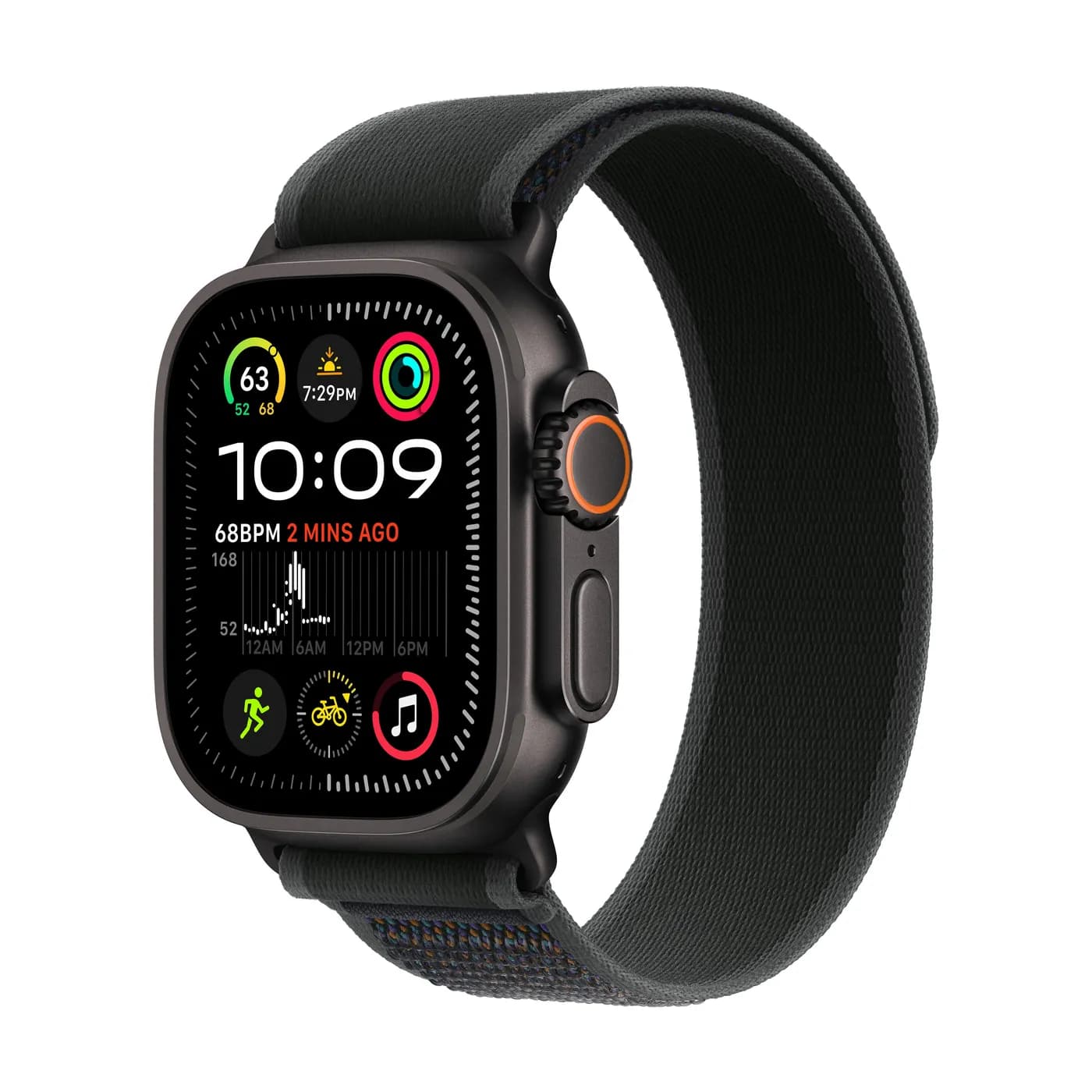 OpenBox - Apple Watch Ultra 2 GPS + Cellular 49 mm crni titan kućište s crnim Trail Loop - M/L — OpenBox - Apple Watch Ultra 2 GPS + Cellular 49 mm crni titan kućište s crnim Trail Loop - M/L