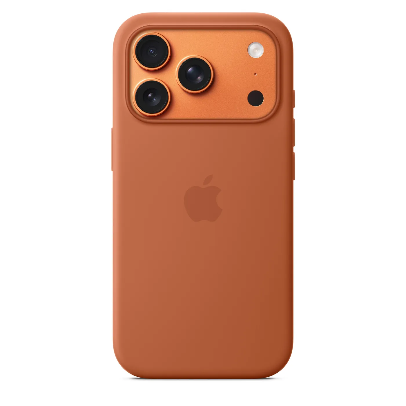 iPhone 17 Pro silikonska maska s MagSafe - terakota — iPhone 17 Pro silikonska maska s MagSafe - terakota