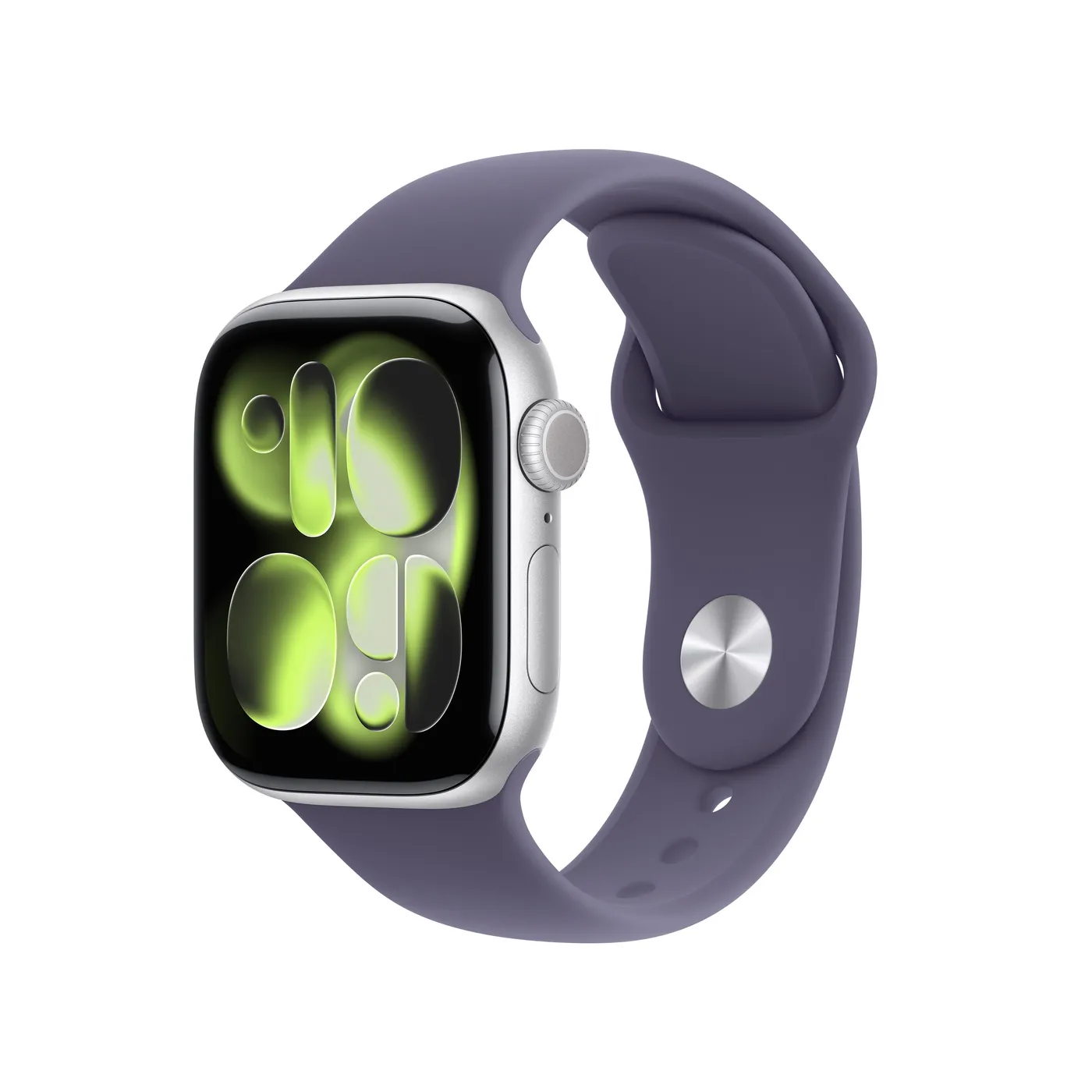 OpenBox - Apple Watch Series 11 GPS 42 mm srebrno aluminijsko kućište s Sport Band-om boje ljubičaste magle - S/M — OpenBox - Apple Watch Series 11 GPS 42 mm srebrno aluminijsko kućište s Sport Band-om boje ljubičaste magle - S/M