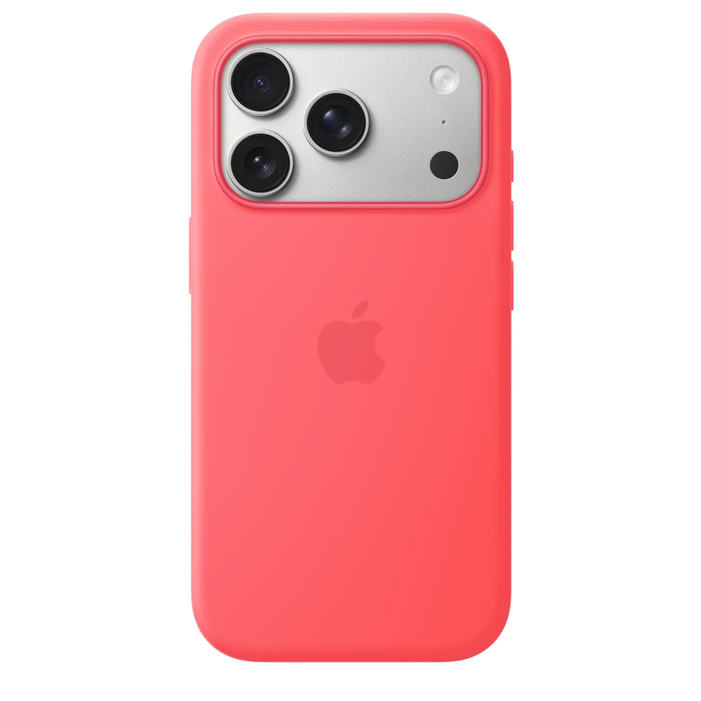 iPhone 17 Pro Silicone Case with MagSafe – Bright Guava — iPhone 17 Pro Silicone Case with MagSafe – Bright Guava