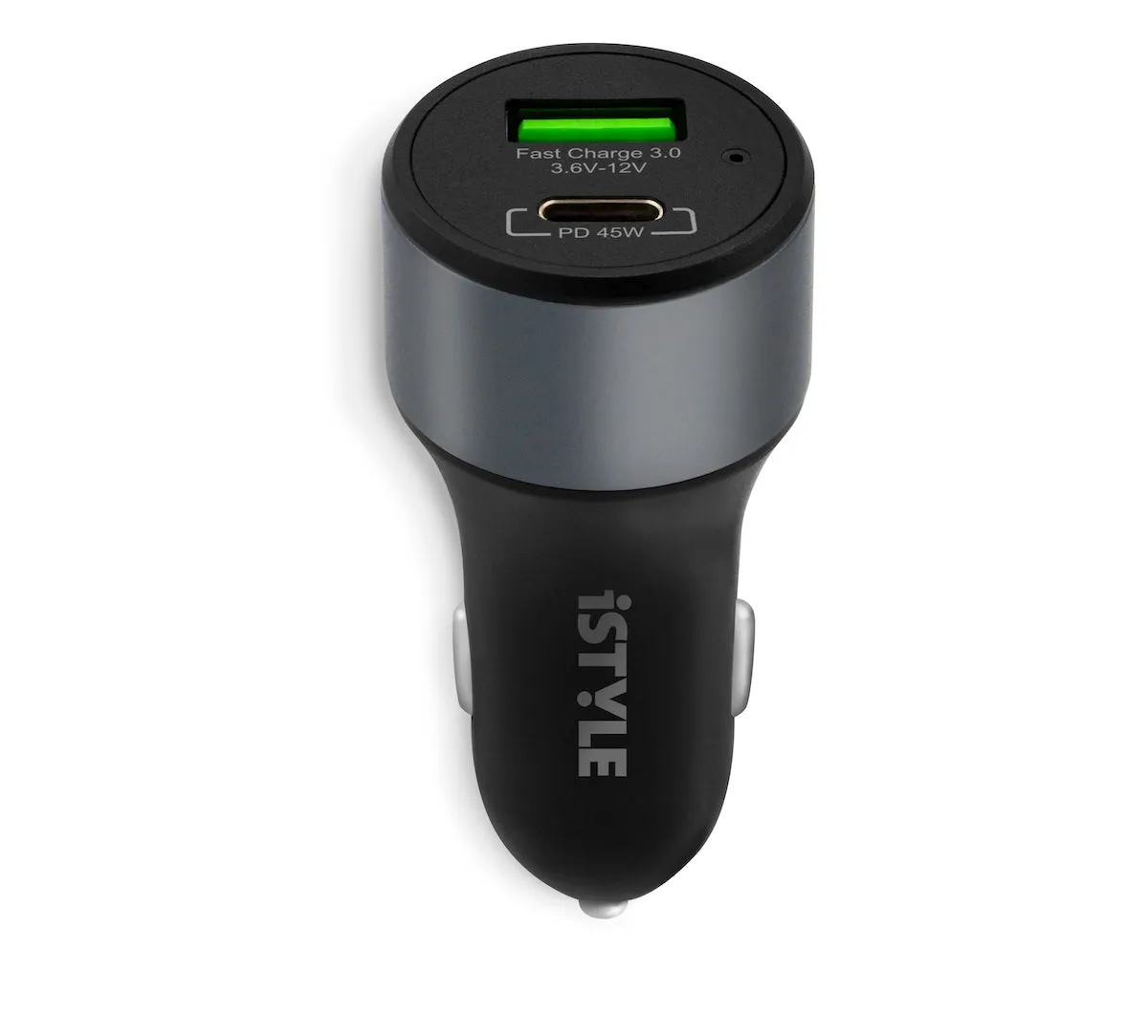 iSTYLE 45 W PD punjač za auto - svemirski siva — iSTYLE 45 W PD punjač za auto - svemirski siva