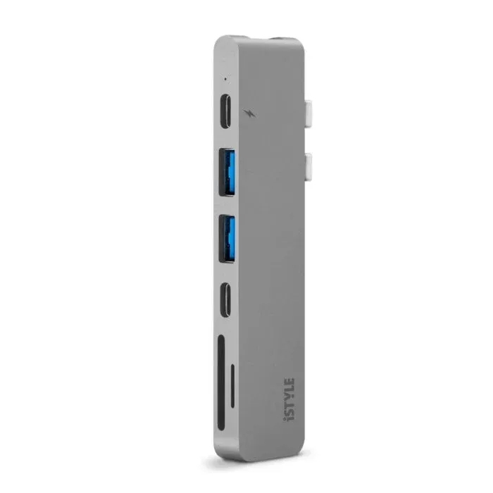 iSTYLE USB Type-C HUB PRO - srebrna/crna — iSTYLE USB Type-C HUB PRO - srebrna/crna