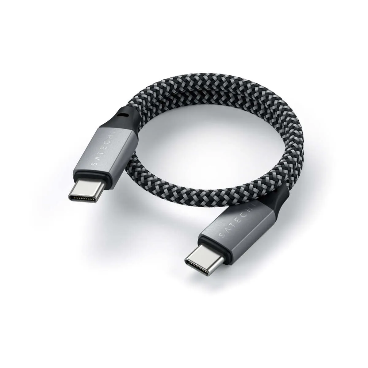 Satechi USB-C to USB-C kabel (25 cm) - svemirski siva — Satechi USB-C to USB-C kabel (25 cm) - svemirski siva
