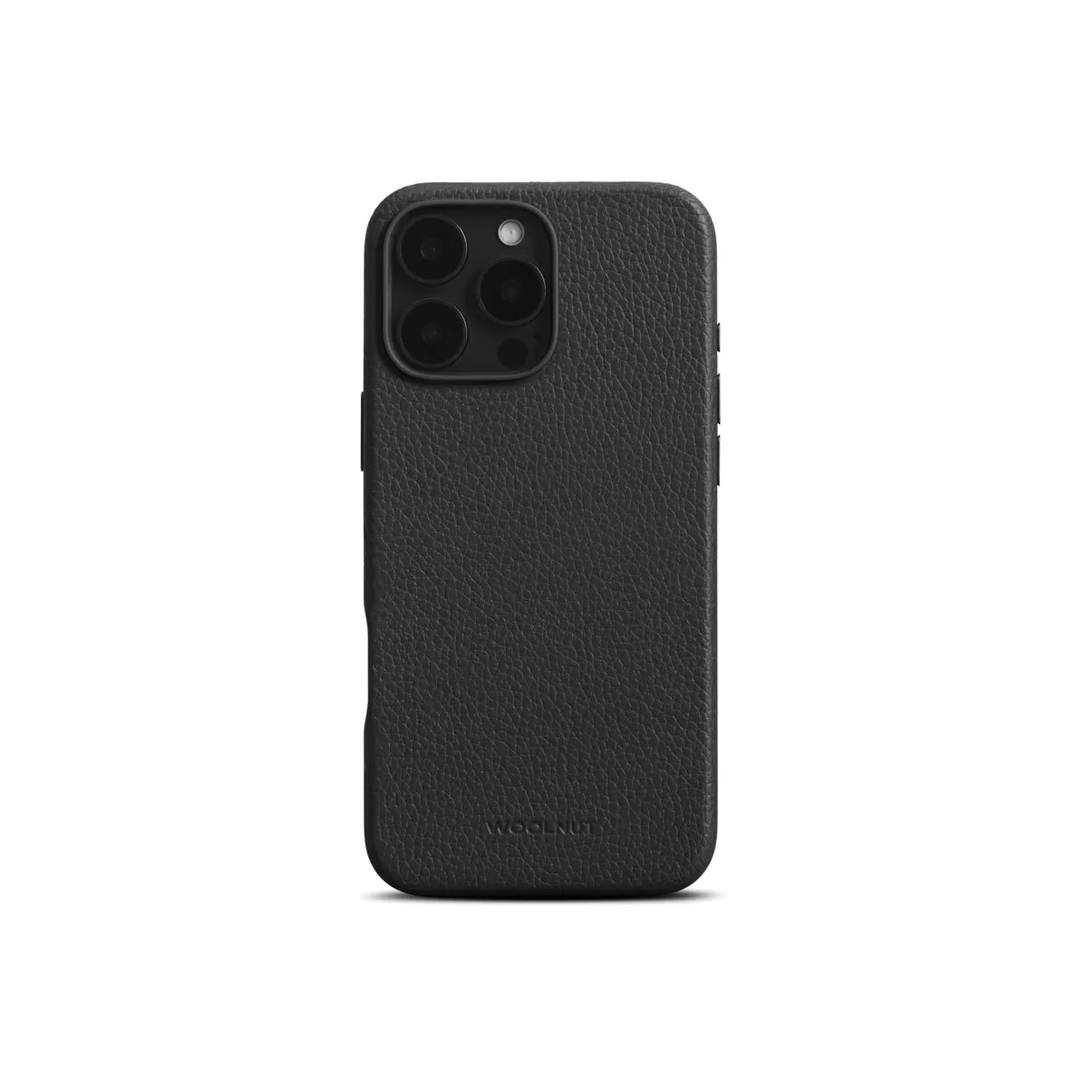 Woolnut kožna maska za iPhone 16 Pro Max - crna — Woolnut kožna maska za iPhone 16 Pro Max - crna