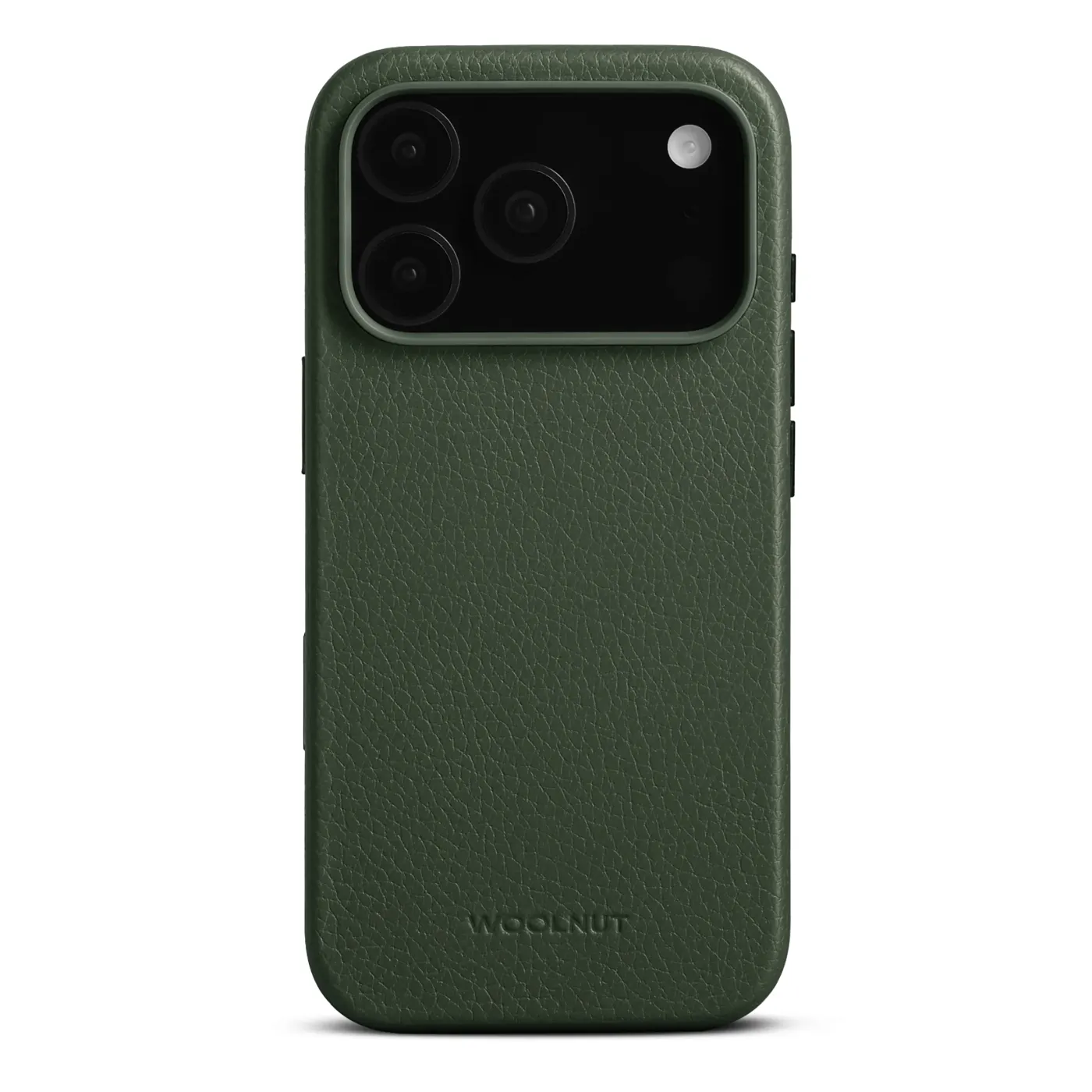 Woolnut kožna maska za iPhone 17 Pro - zelena — Woolnut kožna maska za iPhone 17 Pro - zelena